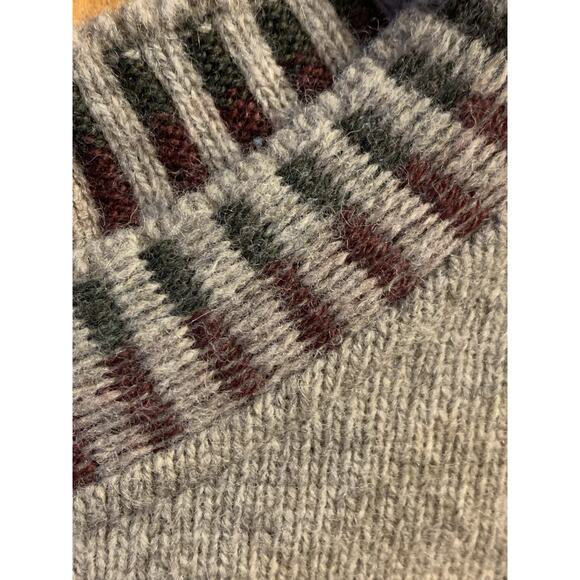 Catherine Andre Sweater Size M Womens Multi Color Fine Wool Made in France - Picture 4 of 8